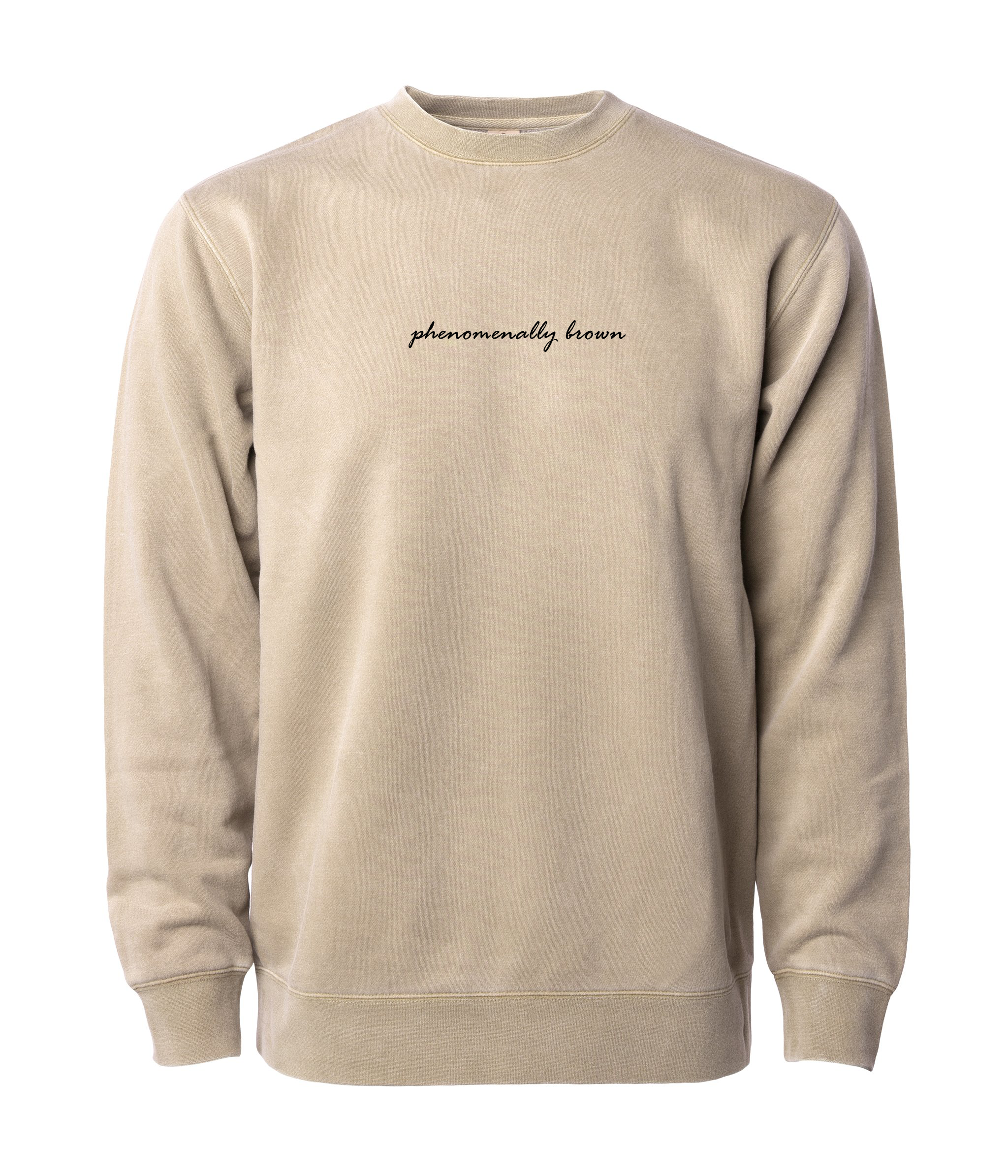 Sandstone Brown Oversized Crewneck Sweatshirt- SMALL ONLY – J Rose